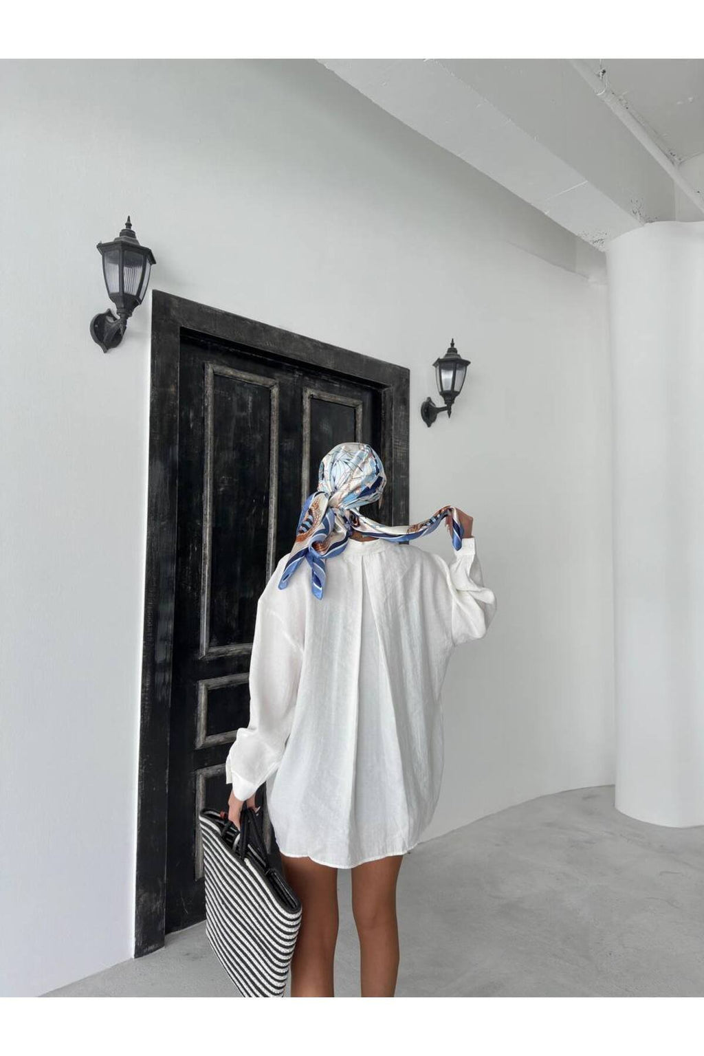 Modern Stil Oversize Düğmeli Gömlek