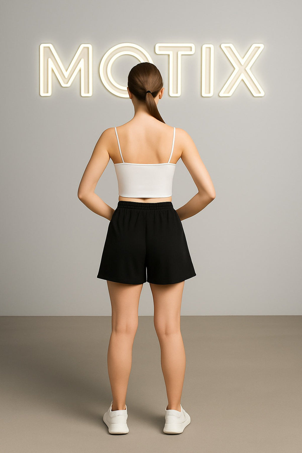 Bağcıklı Rahat Kesim Şort Etek