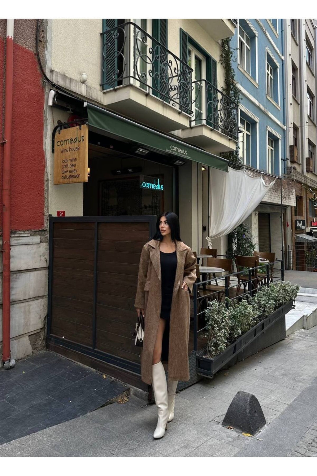 SU FIRÇA DESEN KAŞE KUMAŞ VATKALI OVERSİZE KABAN