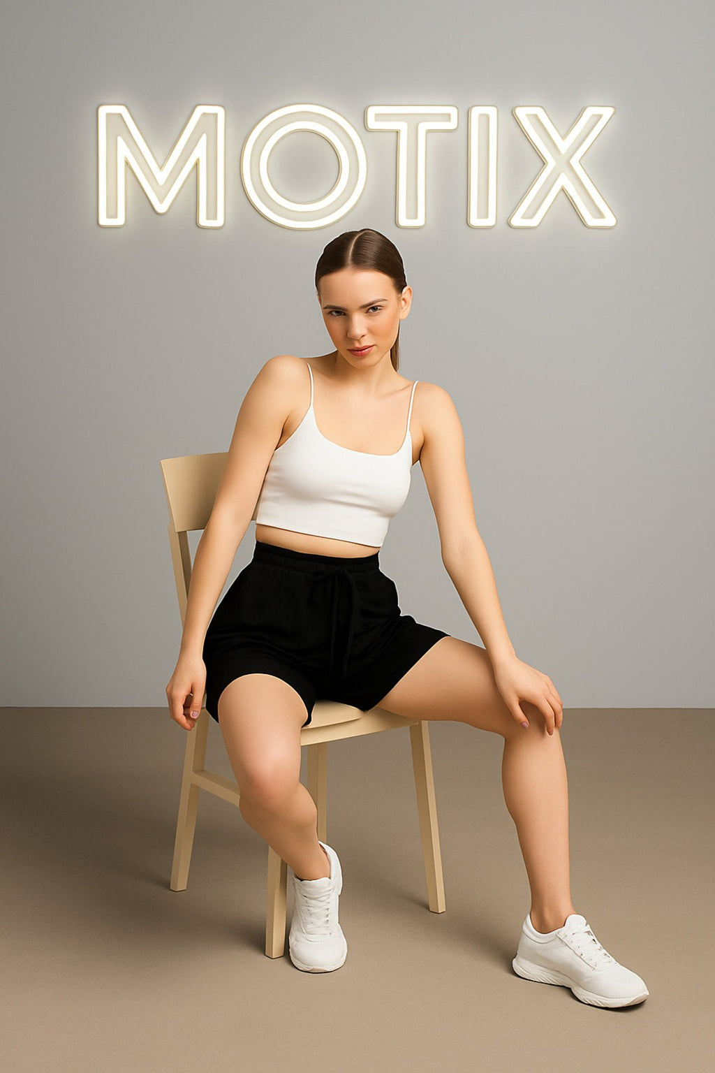 Bağcıklı Rahat Kesim Şort Etek