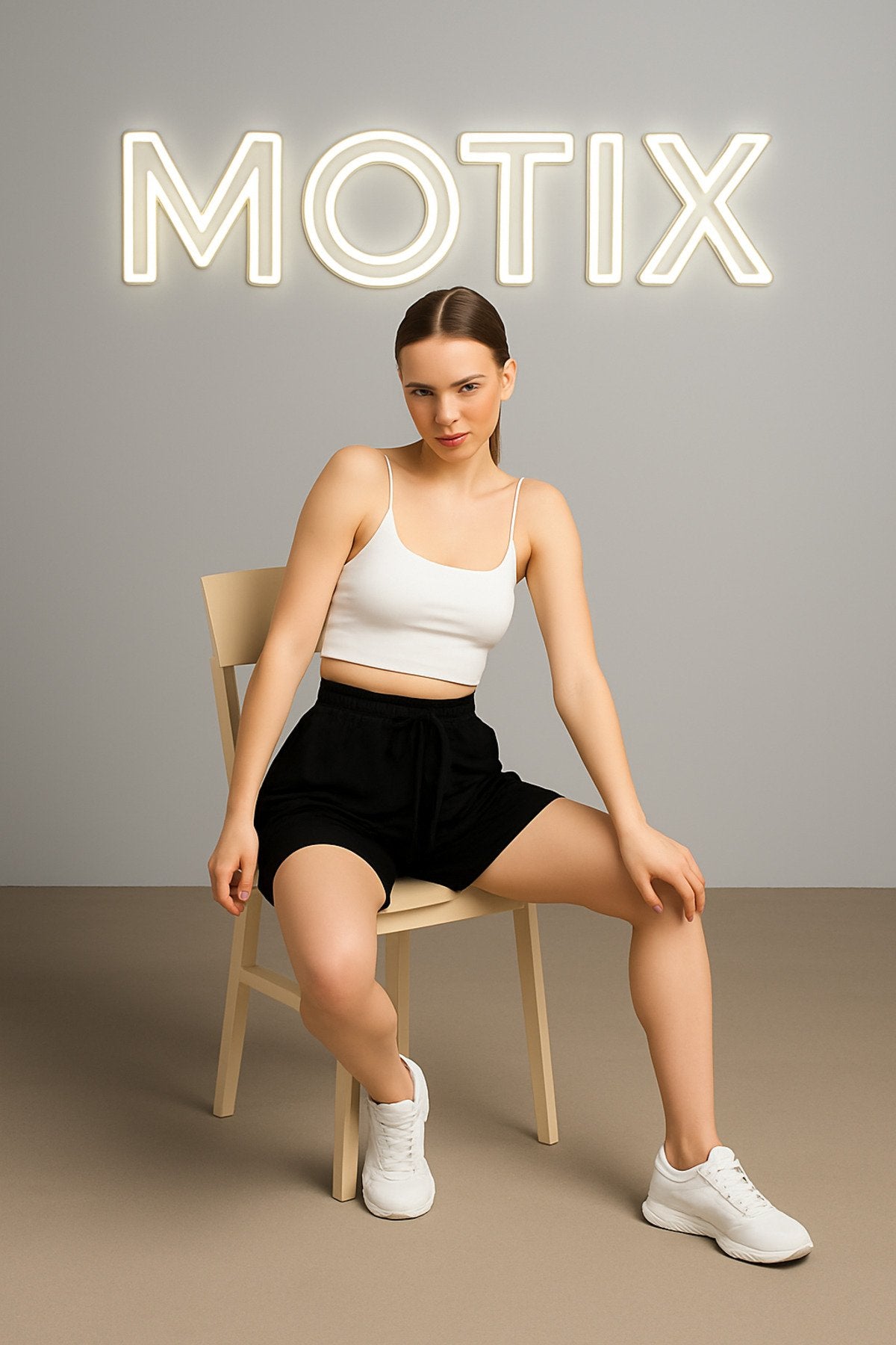 Bağcıklı Rahat Kesim Şort Etek