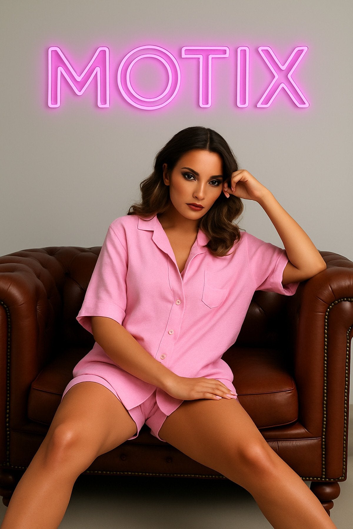 Gömlek Bağcıklı Şortlu İkili Takım