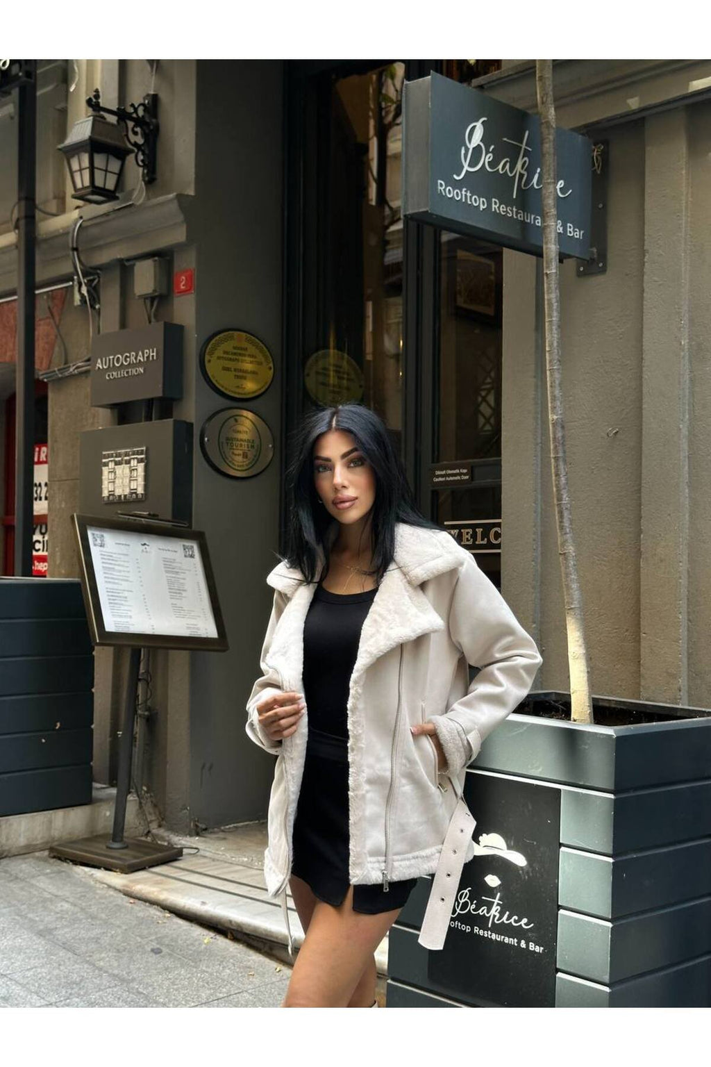 Kemer Detaylı Kürk İçli Mont