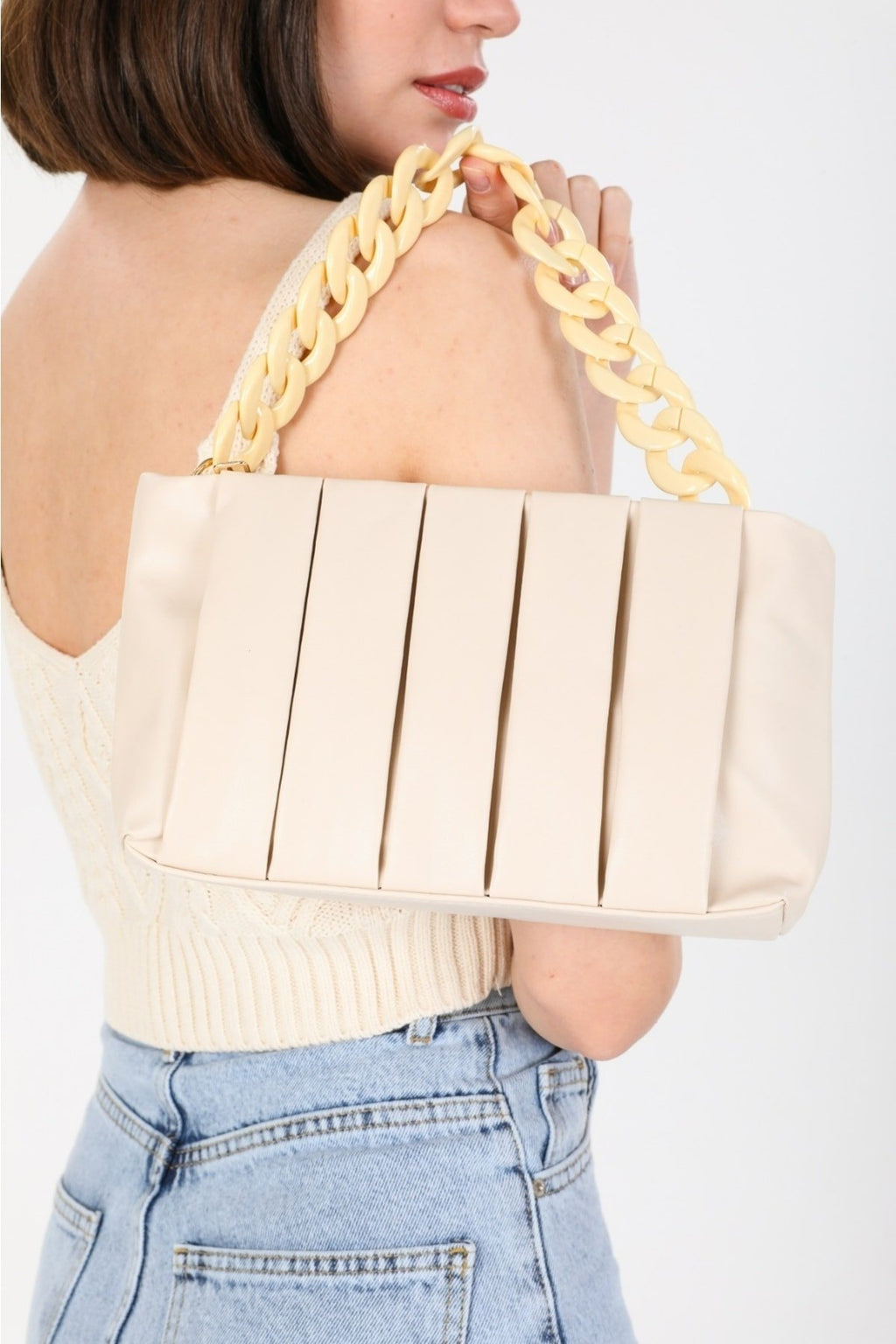 Zincir Detaylı Kol Çanta