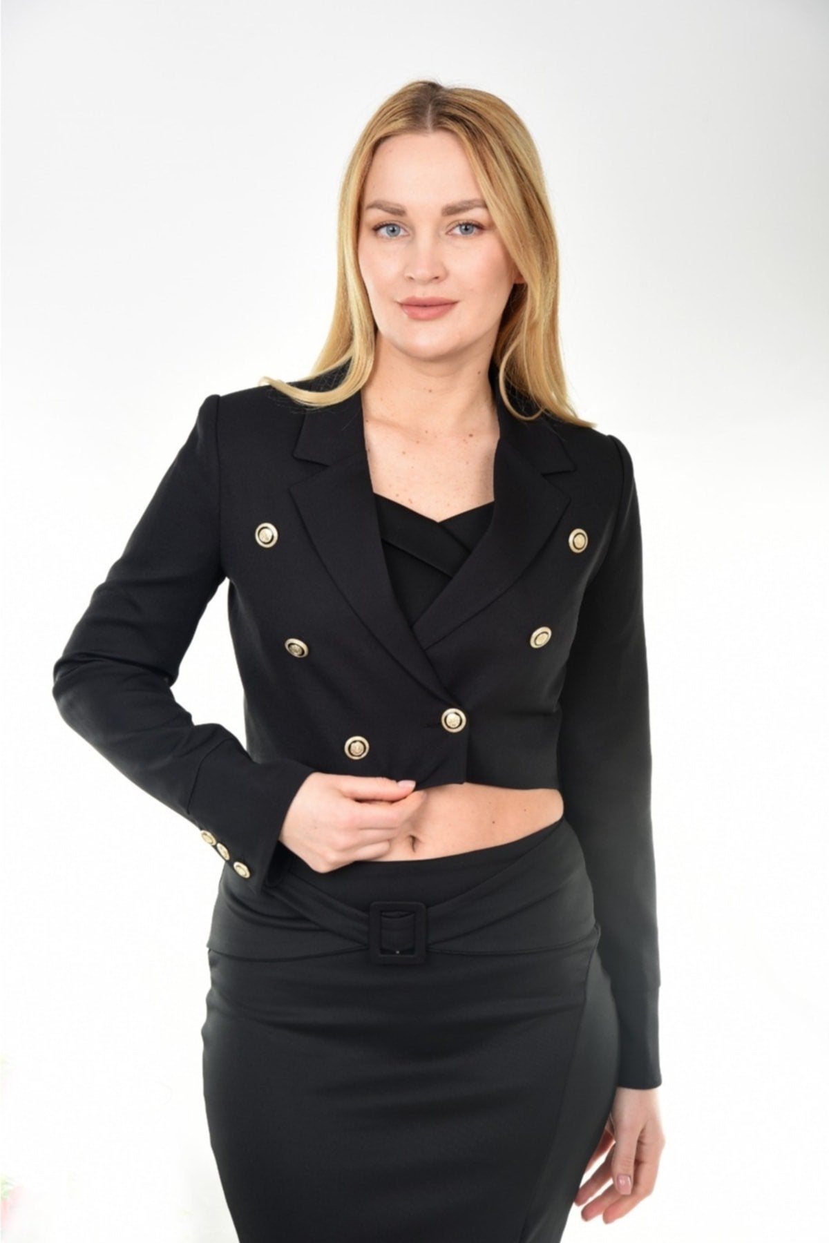 Blazer Crop Ceket
