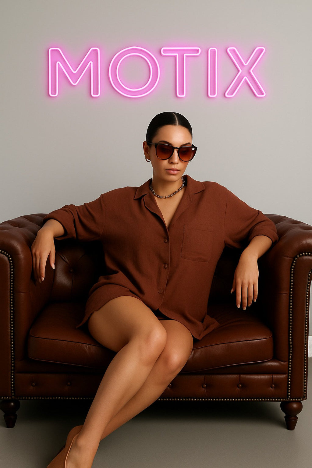 Gömlek Bağcıklı Şortlu İkili Takım