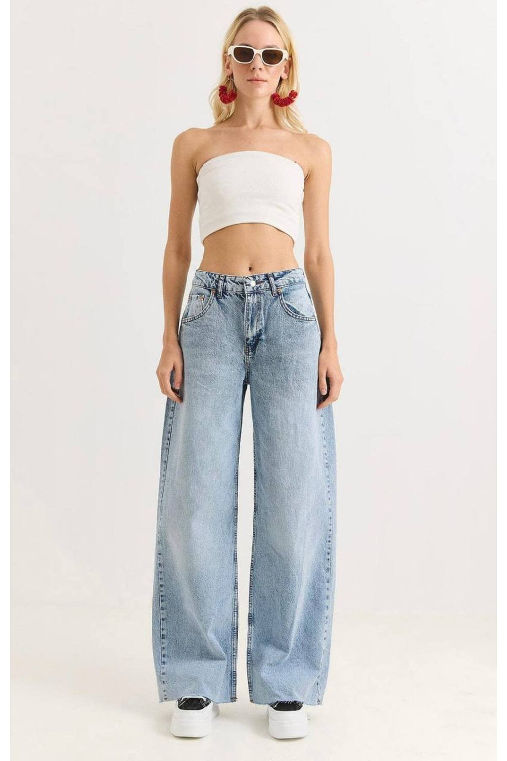 Kadın Kesik Paça Palazzo