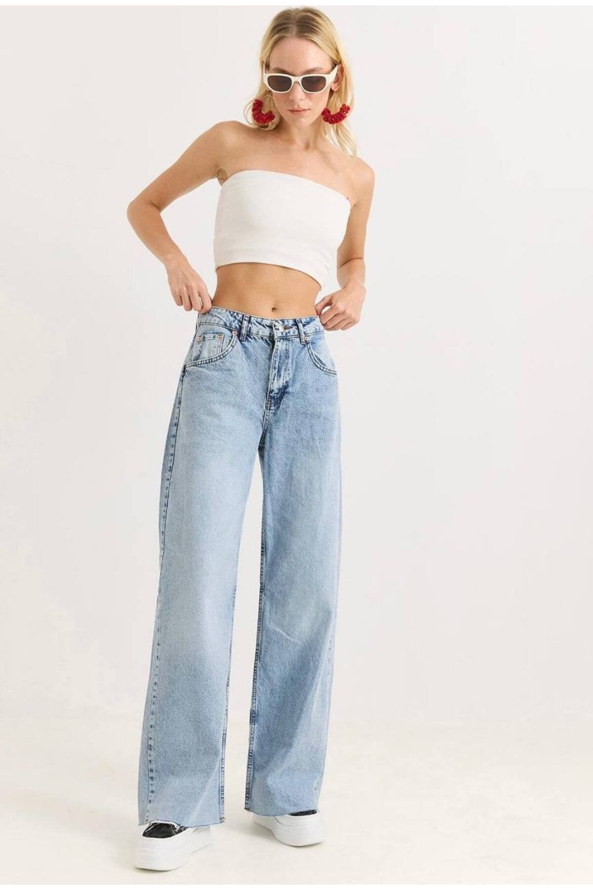 Kadın Kesik Paça Palazzo