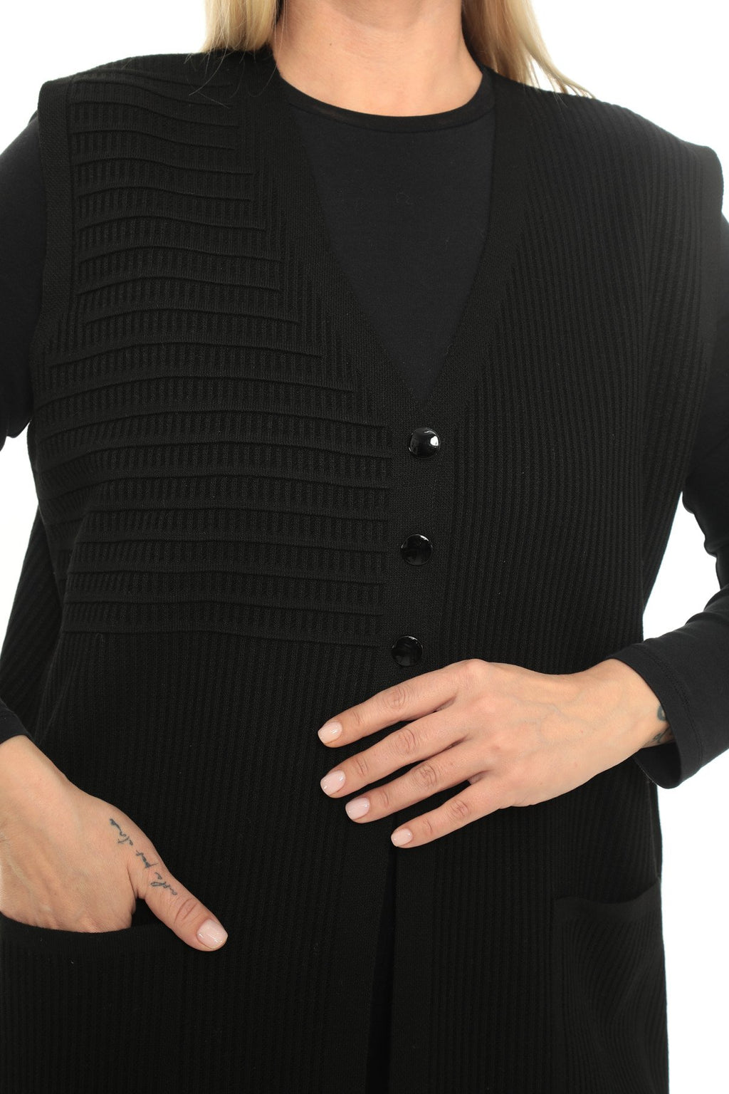 Klasik Kesim Triko Yelek