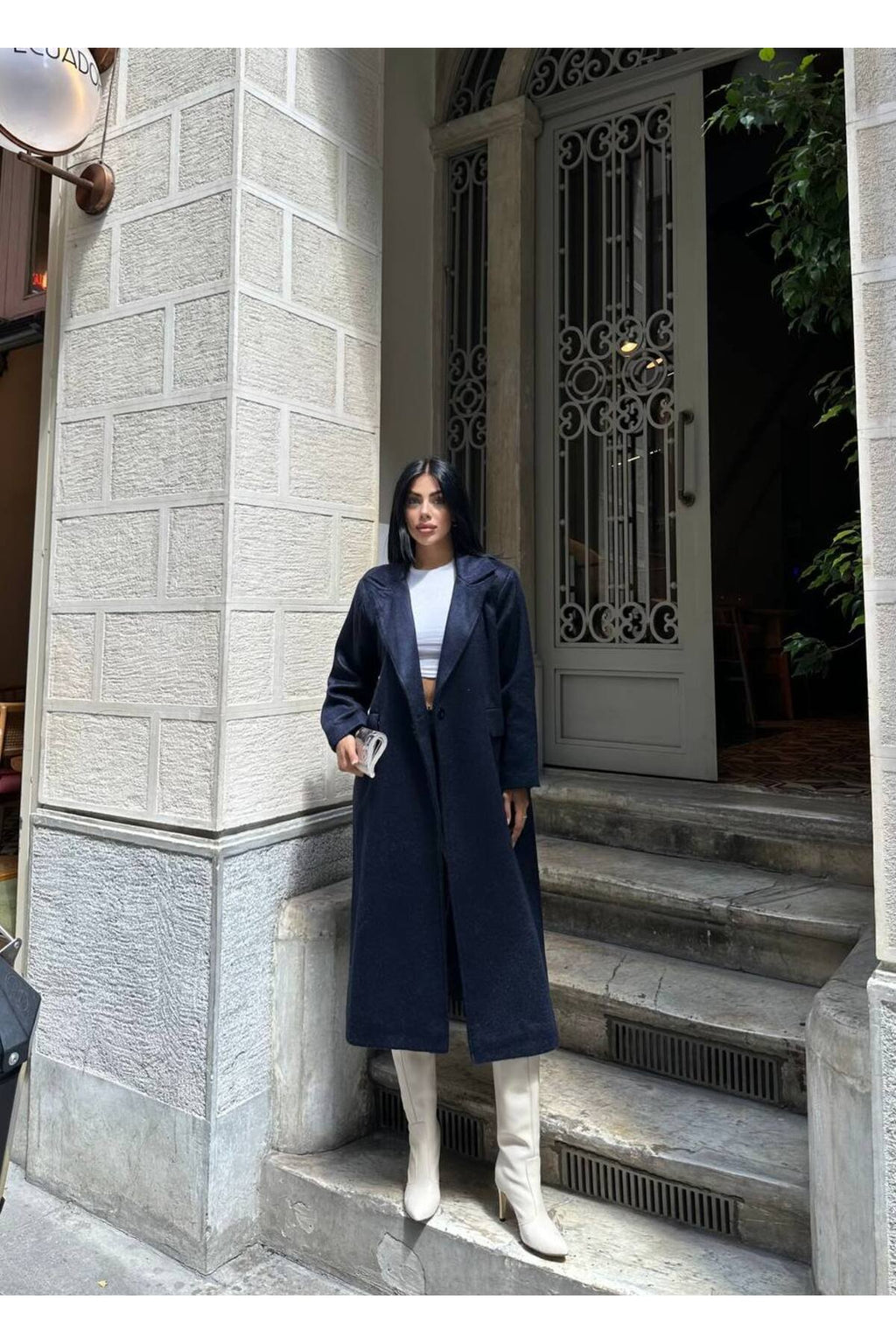 SU FIRÇA DESEN KAŞE KUMAŞ VATKALI OVERSİZE KABAN