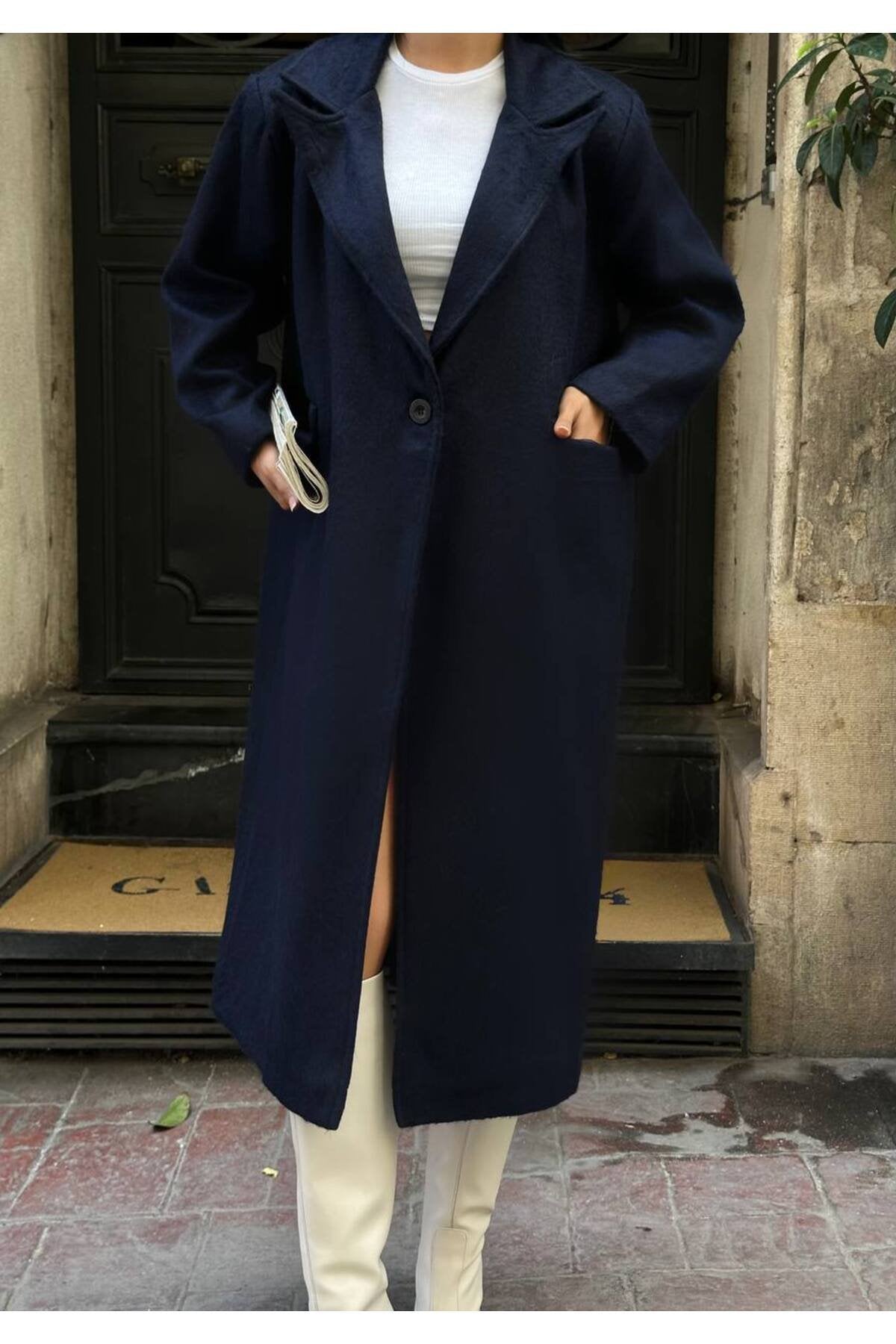 SU FIRÇA DESEN KAŞE KUMAŞ VATKALI OVERSİZE KABAN