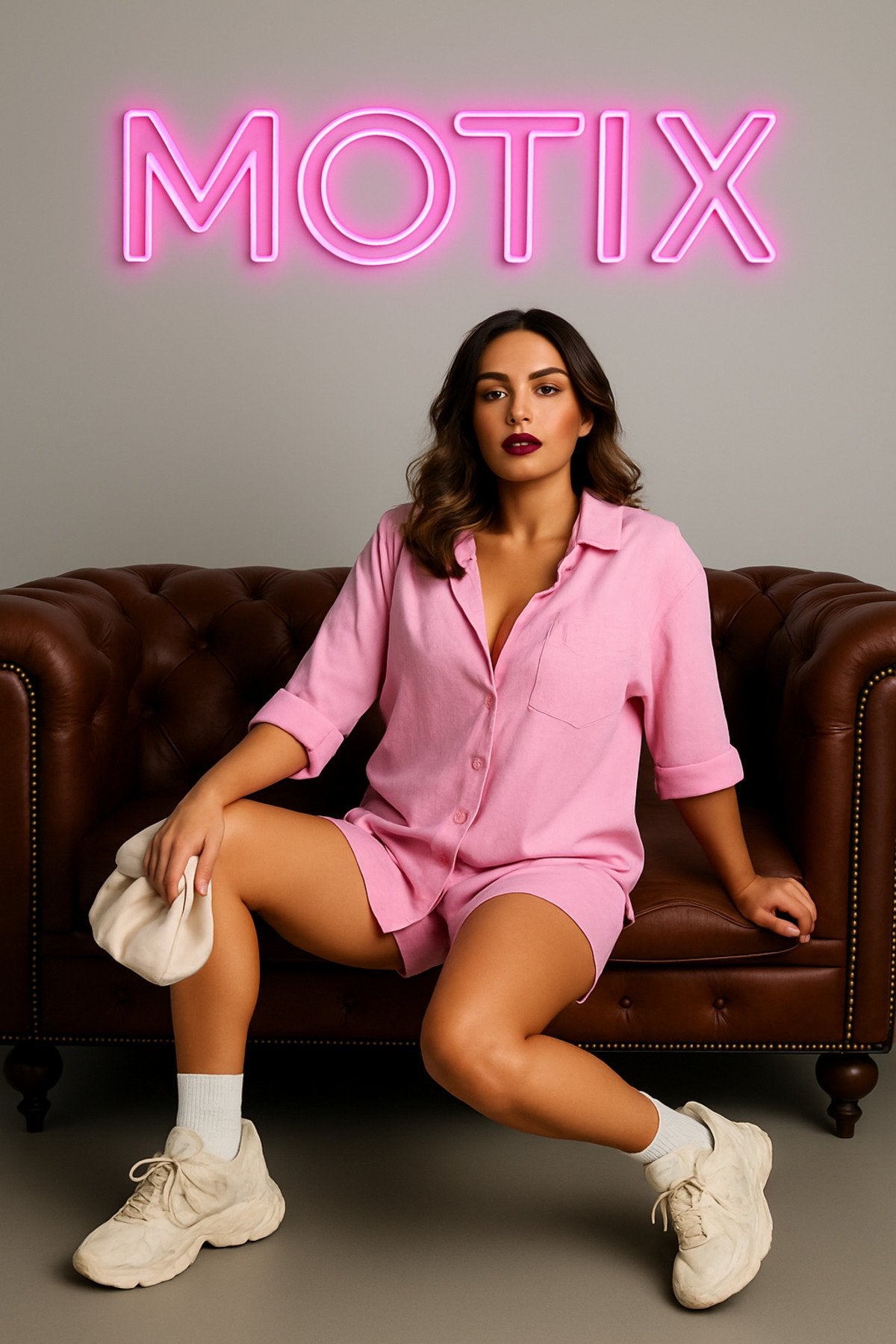 Gömlek Bağcıklı Şortlu İkili Takım