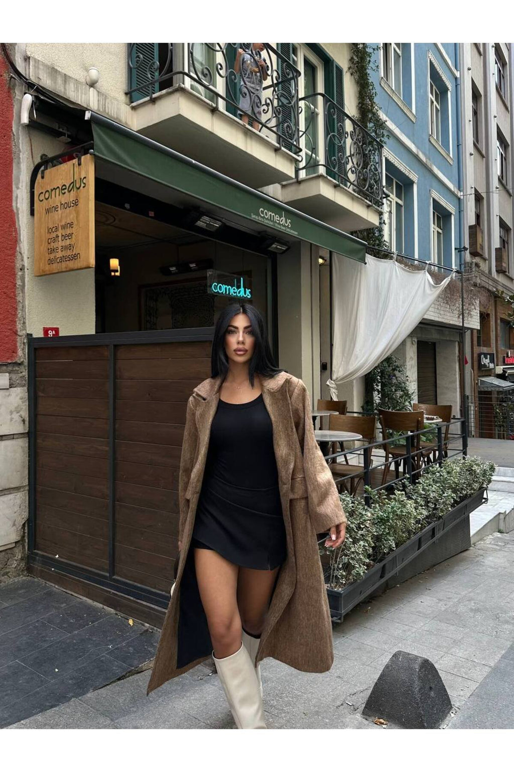 SU FIRÇA DESEN KAŞE KUMAŞ VATKALI OVERSİZE KABAN