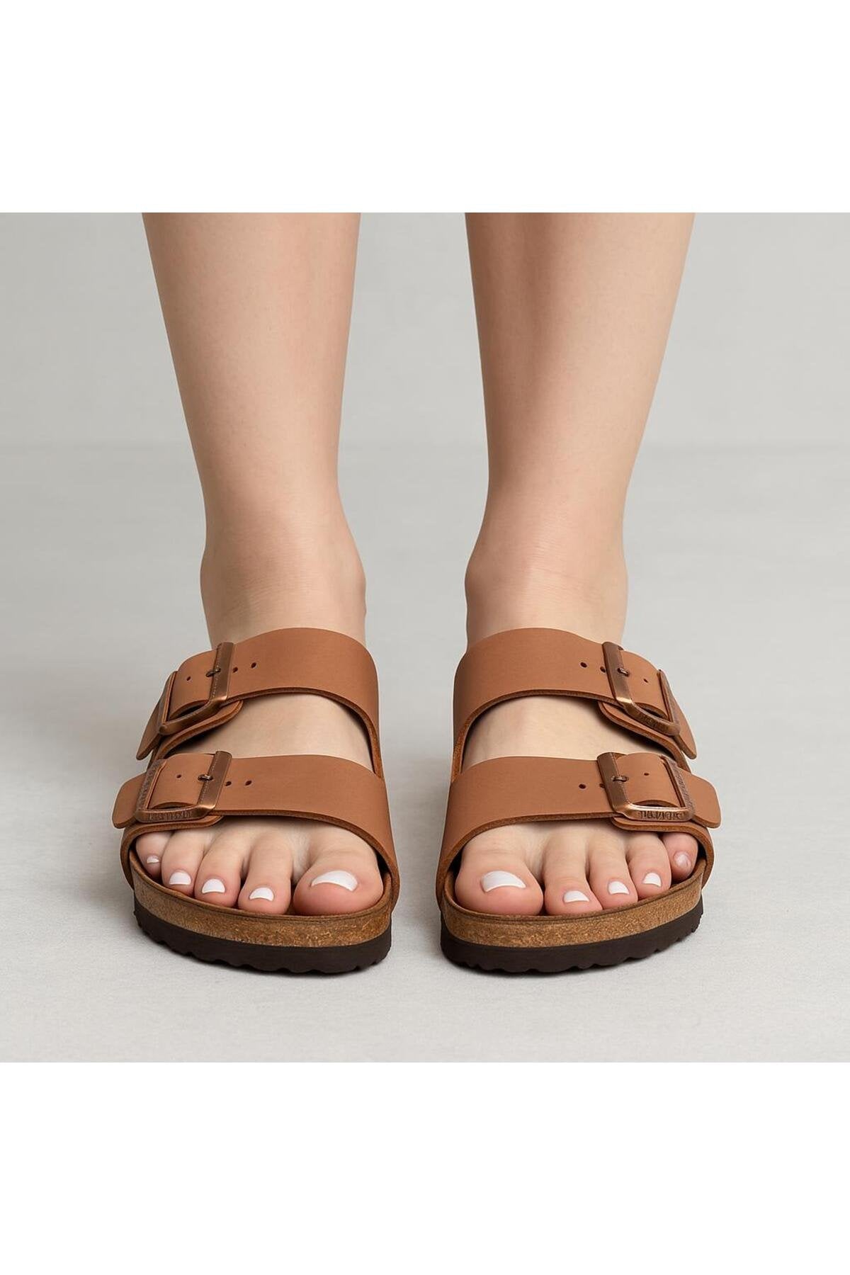 Kadın Çift Tokalı Anatomik Günlük Terlik