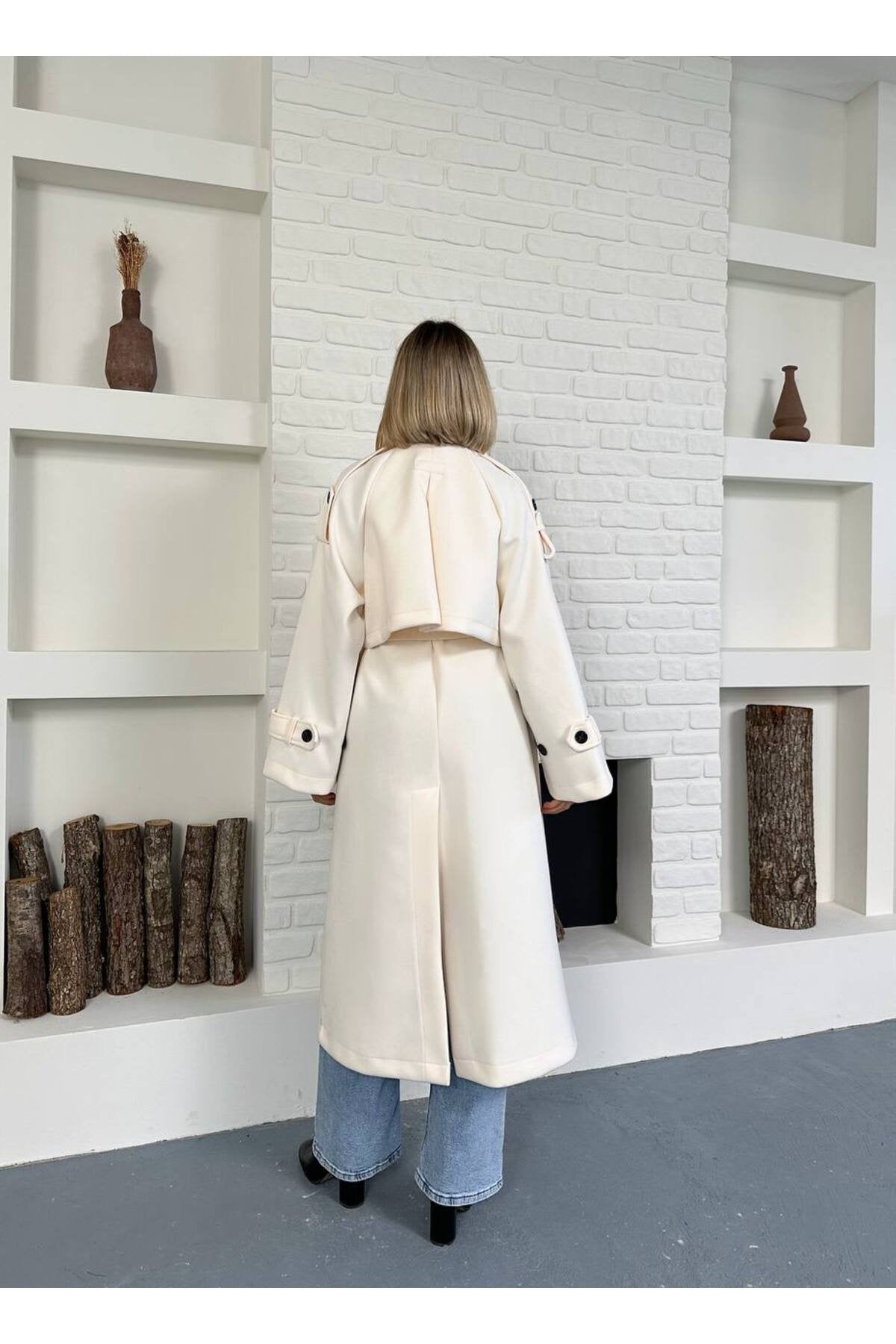 Şık ve Zamansız Stil Uzun Kaşe Kaban