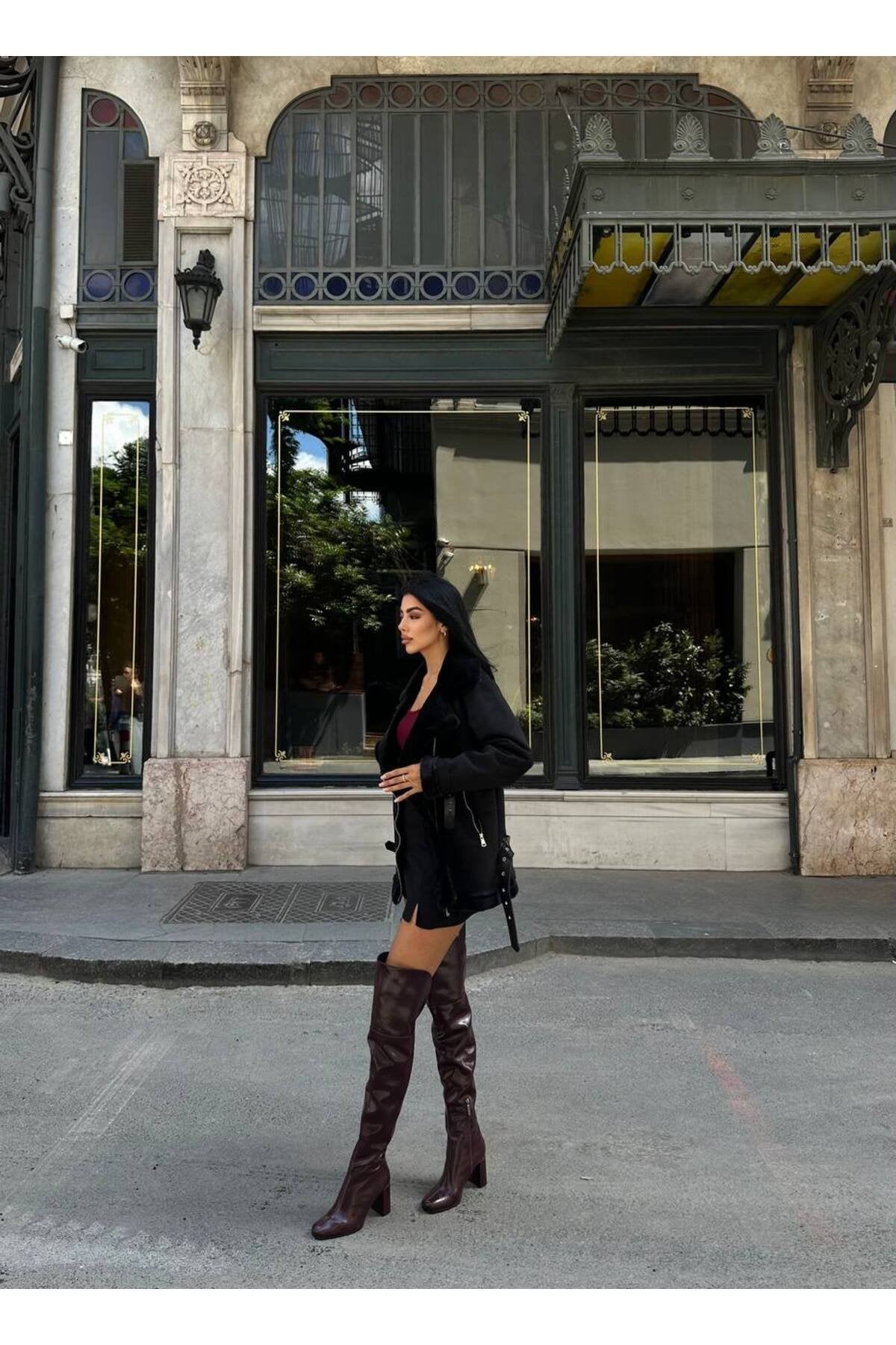 Kemer Detaylı Kürk İçli Mont