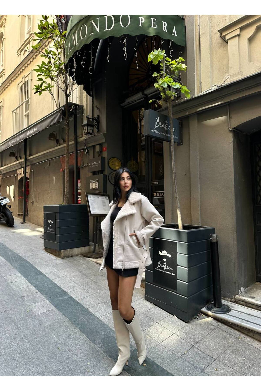 Kemer Detaylı Kürk İçli Mont