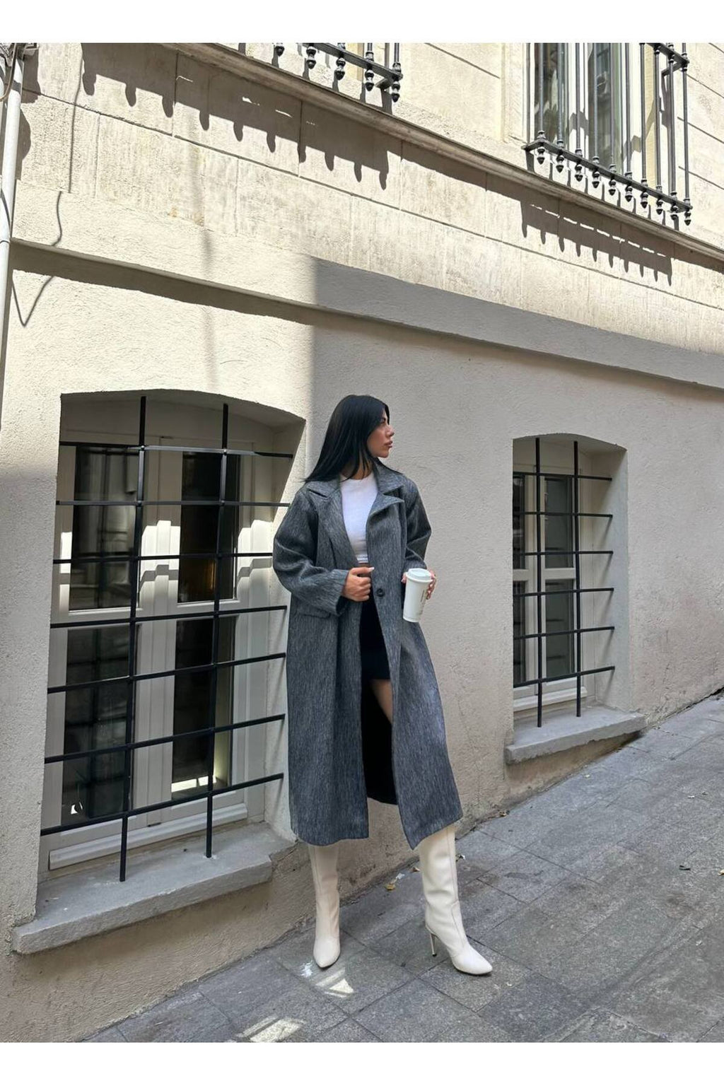 SU FIRÇA DESEN KAŞE KUMAŞ VATKALI OVERSİZE KABAN