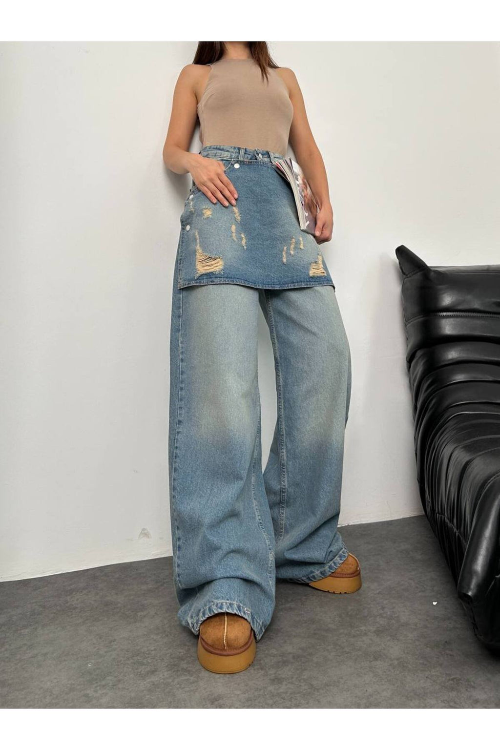 Kadın Ön Parçalı Palazzo