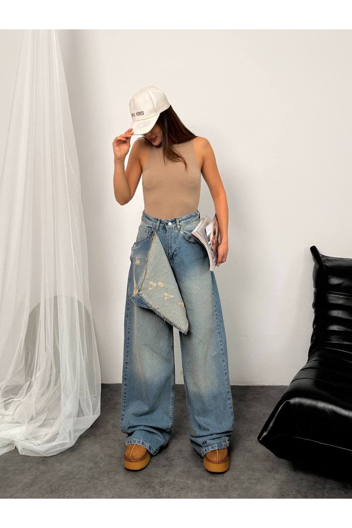 Kadın Ön Parçalı Palazzo