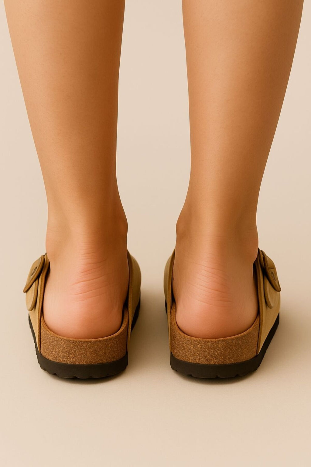 Kadın Siyah Tokalı Kapalı Ön Terlik (Clog Model)