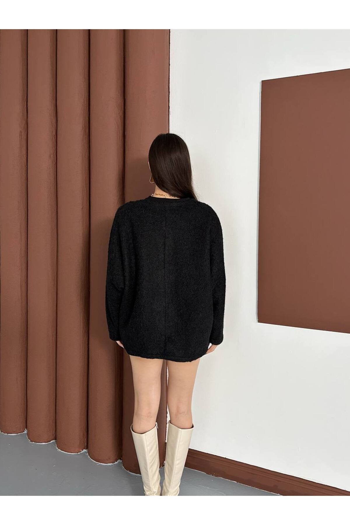 Kırçıllı Kaşe Fiyonklu Kaban